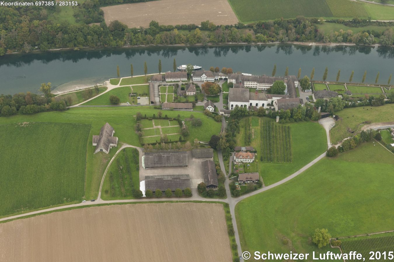 Kloster St. Katharinental, Diessenhofen, Blick südwärts.